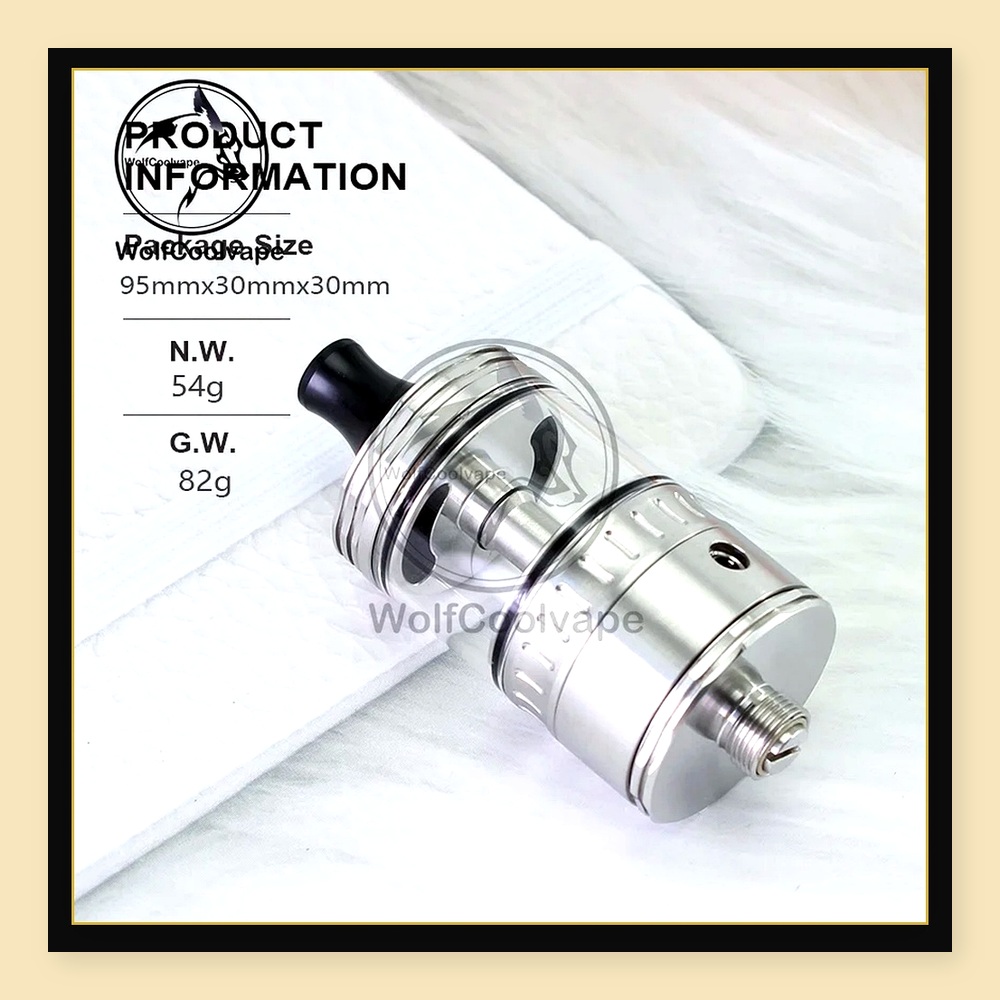 Wolfcoolvape NOLA RTA 22mm Reb - Vaping Air recension och pris